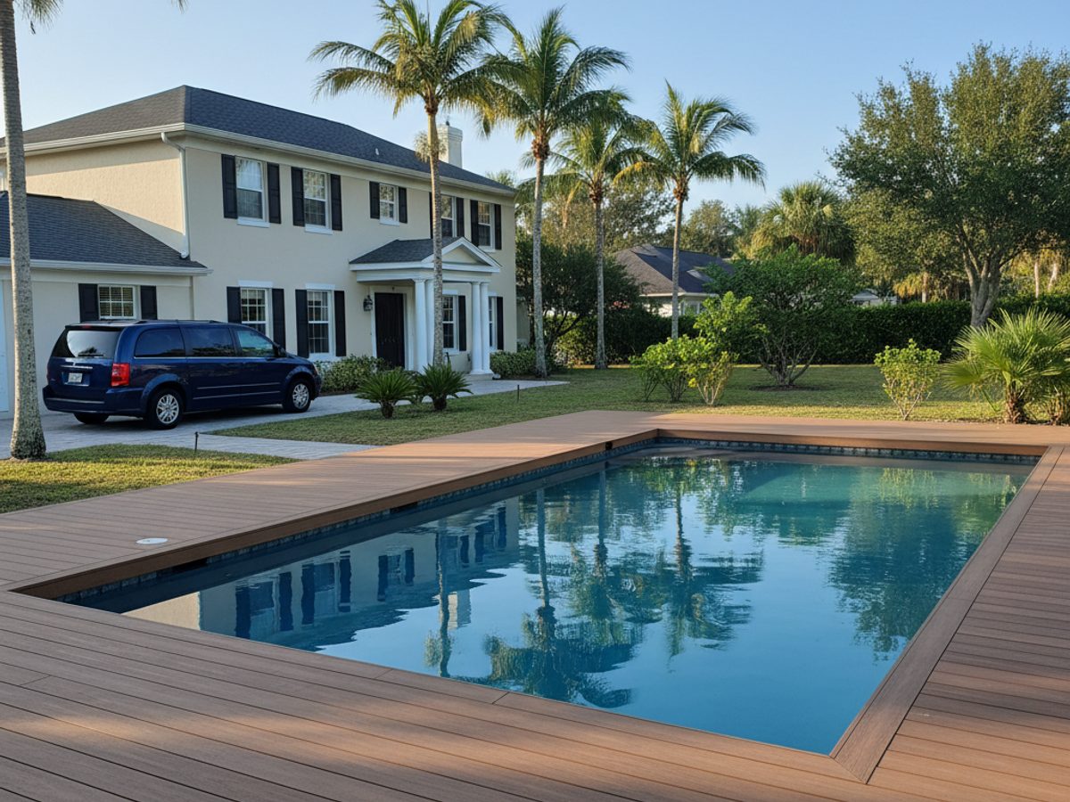 Deck Resurfacing & Board Replacement completed by Omega Deck Co in Nokomis, FL