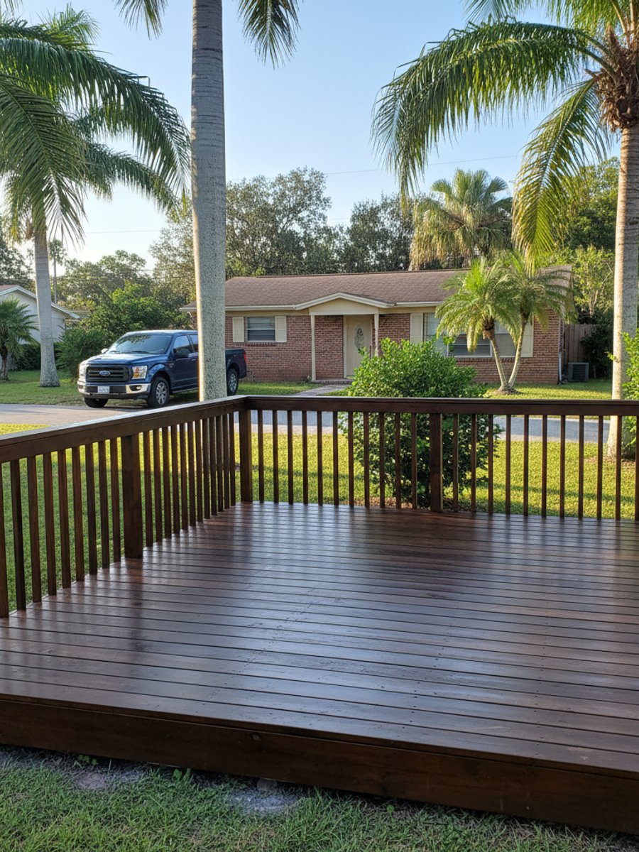 Composite Decking Installation completed by Omega Deck Co in Sarasota, FL