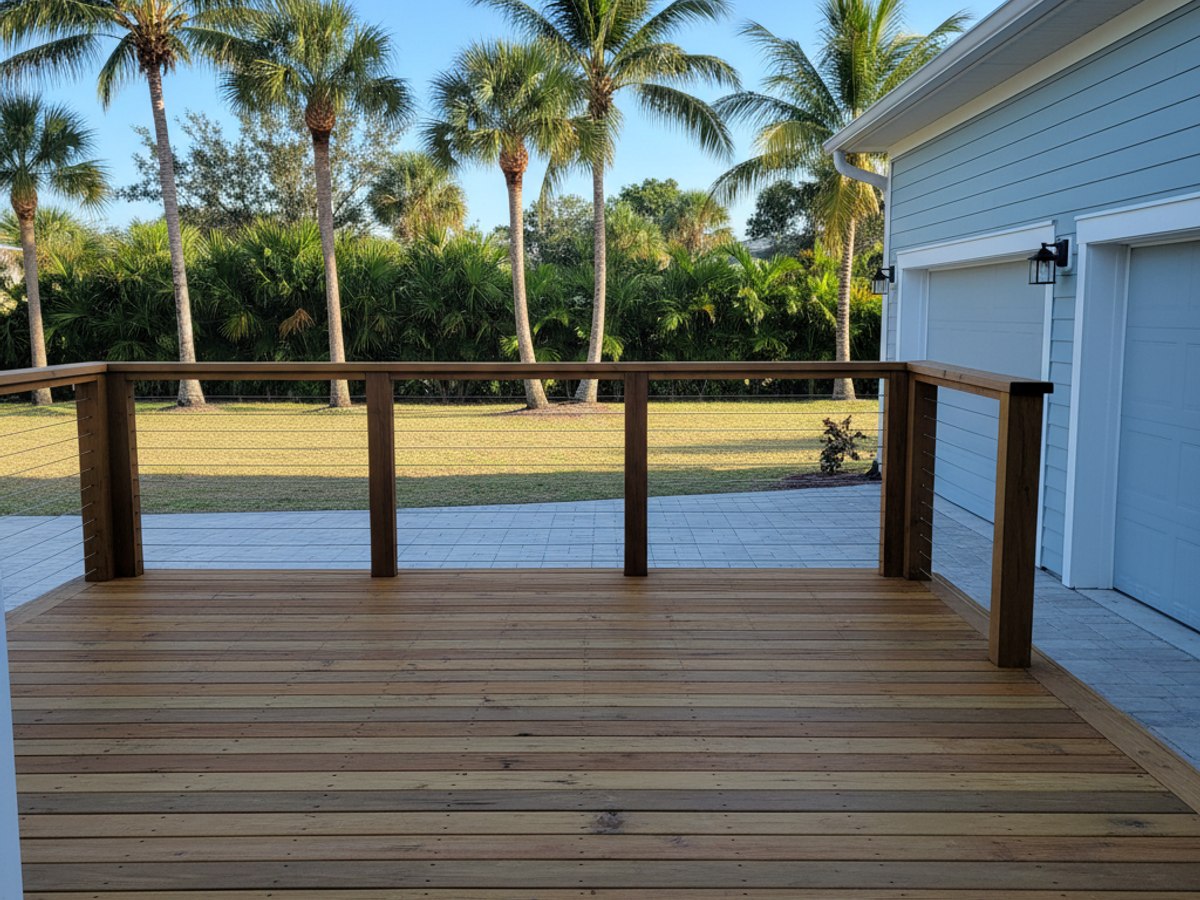 Deck Staining & Sealing completed by Omega Deck Co in Englewood, FL