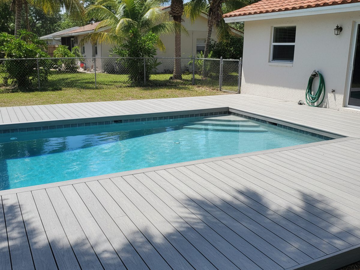 Composite Decking Installation completed by Omega Deck Co in Port Charlotte, FL